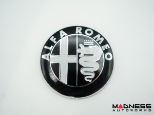 Alfa Romeo Emblem Covers - Front + Back Set - V1 - 74mm Alfa Romeo Emblem Covers - Front + Back Set - V1 - 74mm